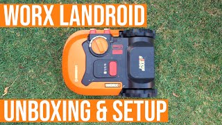 WORX Landroid Unboxing and Setup  Robot Lawnmower First look [upl. by Primalia]