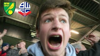 NORWICH vs BOLTON VLOG  ABSOLUTE MAYHEM LATE ON [upl. by Ahsemac595]