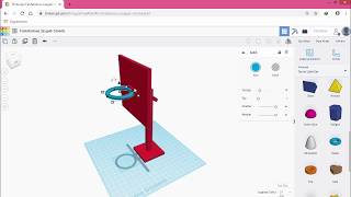 Tinkercad 3D Basketbol Potası Tasarımı [upl. by Etnaid356]