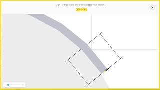 How to create curved walls  Tutorial HomeByMe [upl. by Noek753]