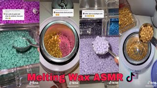 Melting Wax ASMR Part 1  TikTok Compilation [upl. by Hartzell]