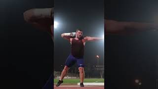 Joe Kovacs BLASTS HUGE 23 Meter Shot Put Training Throw [upl. by Salba]