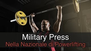 Military press come lo esegue il selezionatore della nazionale di powerlifting [upl. by Atinram]