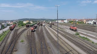 Rangieren im Bahnhof Schwandorf am 18052018 im Zeitraffer [upl. by Eelamme]