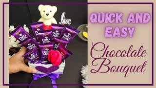 TUTORIAL Quick and Easy Chocolate Bouquet  DIY Chocolate Bouquet [upl. by Arron]