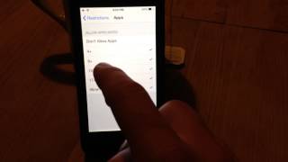 Enable and Disabling Restrictions on an iPhone iOS 7 How to [upl. by Medea]