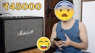 Marshall Woburn Bluetooth Speaker Unboxing amp Review 🎵🔥 [upl. by Aratak]