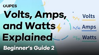 Volts Amps and Watts Explained  OUPES Beginners Guide 2 [upl. by Einaoj]