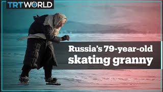 Meet Russia’s 79yearold ice skater [upl. by Ihcelek]