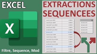 Extractions alternées avec la fonction Excel Filtre [upl. by Edobalo]