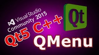 Qt5 C Creating Menu And Toolbar QMenu 13 [upl. by Nohshan]