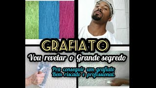 Conheça o grande segredo pra fazer um grafiato profissional bem riscado de luxo [upl. by Harwell574]