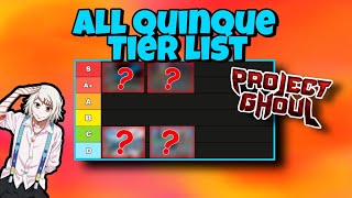 Project Ghoul Quinque Tier List [upl. by Rahsab378]