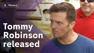 Tommy Robinson released from prison on bail [upl. by Trevor]