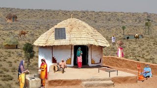 Desert Women Morning Routine in Winter  Pakistan Village Life  Traditional Desert Village Food [upl. by Esteban831]