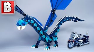 Awesome LEGO Dragon MOC  Custom LEGO Creations News [upl. by Eilime]