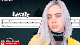 Billie Eilish amp Khalid  lovely Guitar Tutorial [upl. by Wylde388]