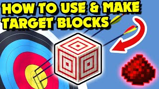 How to Make amp Use TARGET BLOCKS in Minecraft 116 Minecraft Redstone Tutorial [upl. by Adnahsar]