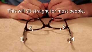 Glasses Frame Adjustment  Plastic Glasses Frames [upl. by Terrill]