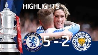 Chelsea 52 Leicester  Official goals and highlights  FA Cup Sixth Round 180312 [upl. by Yrian667]