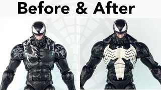 Movie Venomcomic Venom Marvel Legends venom wave 6” action figure review [upl. by Horodko]