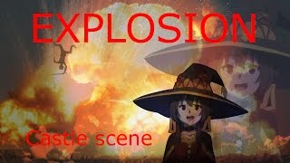 Konosuba  Megumin castle explosion scene full [upl. by Spalding]