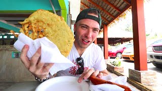 TROPICAL Puerto Rican STREET FOOD TOUR  Piñones Puerto Rico [upl. by Annaeerb]