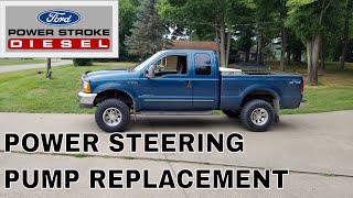 Ford F250 Power Steering Pump Replacement [upl. by Savvas]