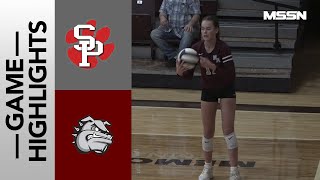 South Pontotoc at New Albany Volleyball Highlights [upl. by Grissel]