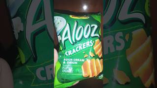 Alooz Crackers Sour Cream amp Onion Chips  Fluffy amp Crunchy chips youtubeshorts habijabiwork [upl. by Waterer]