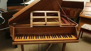 Arnold Dolmetsch spinet no 593 1953 demonstration [upl. by Adnoved949]