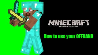 How to Use Offhand in Minecraft Bedrock [upl. by Aikkan]