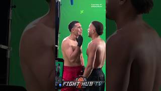 David Benavidez amp David Morrell HEATED EXCHANGE at Face Off [upl. by Ashwin13]