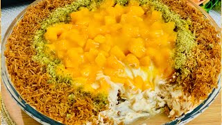 Mango Kunafa  Eid Special Kunafa Recipe  Vermicelli Creamy Kunafa  Famous Arabic Dessert Recipe [upl. by Raymond]