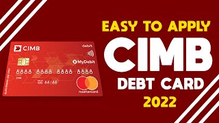 How to apply CIMB DEBT Card So easy [upl. by Yenitirb]