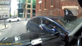 Uber driver EF11 AMV wrong way on a one way street [upl. by Paloma]