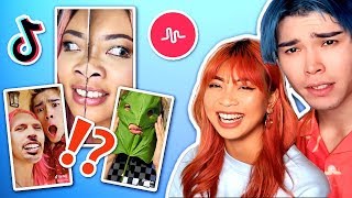 REACTING TO OUR SECRET OLDEST TIKTOKSMUSICALLYS OF 2018 [upl. by Demha]