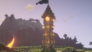 Relaxing Minecraft Tutorial How to Build a Lighthouse in Minecraft Easy Tutorial [upl. by Dolli]