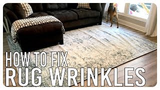 How to Get Wrinkles Out of Rugs DIY [upl. by Deana458]