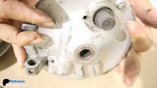 How to repair a broken brake speedometer cluster instructions for installing motorcycle brake pads [upl. by Oicangi430]