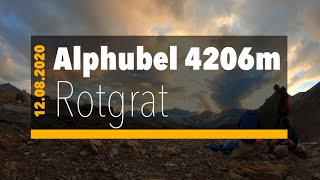 Alphubel 4206m über den Rotgrat  Hochtour im Wallis [upl. by Ellennod958]