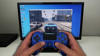 How to CONNECT PS4 CONTROLLER TO PC GTA 5 EASY METHOD [upl. by Pinchas]