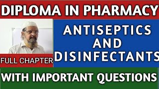 Pharmaceutical chemistry 2  antiseptics and disinfectants  full chapter [upl. by Dekow520]