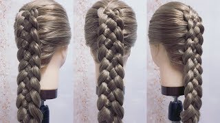 Trenza de 5 Cabos  Técnica Tradicional  How To 5 Strand Braid [upl. by Auqinahs]