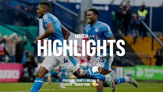 Stockport County Vs Walsall FC  Match Highlights  130124 [upl. by Piane]