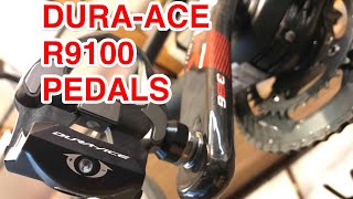 DURAACE R9100 SPDSL PEDALS for the SPECIALIZED TARMAC upgraded from EXUSTAR unboxing and fitting [upl. by Zetnahs]