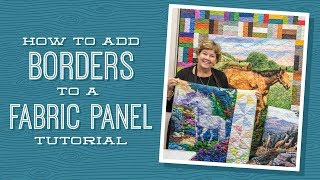 How to Add Borders to a Quilt Panel [upl. by Wales]