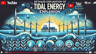 Detailed explanation on tidal power generation tidalpowerplant tidalenergy renewable [upl. by Lashonda]