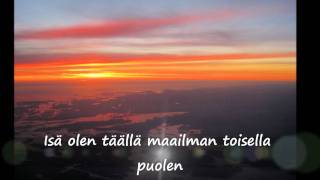 Haloo Helsinki  Maailman toisella puolen lyrics [upl. by Ellehc989]