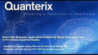 CHI Webinar Novel CNS biomarker applications enabled by Simoa technology [upl. by Estevan71]